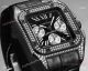 AAA Swiss Copy Cartier Santos Chronograph Black Pave Diamond Watch (9)_th.jpg